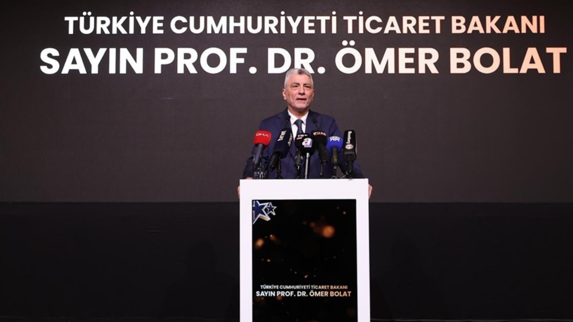 Ticaret Bakanı Ömer Bolat, İKMİB İhracatın Yıldızları Ödül Töreni'nde Konuştu