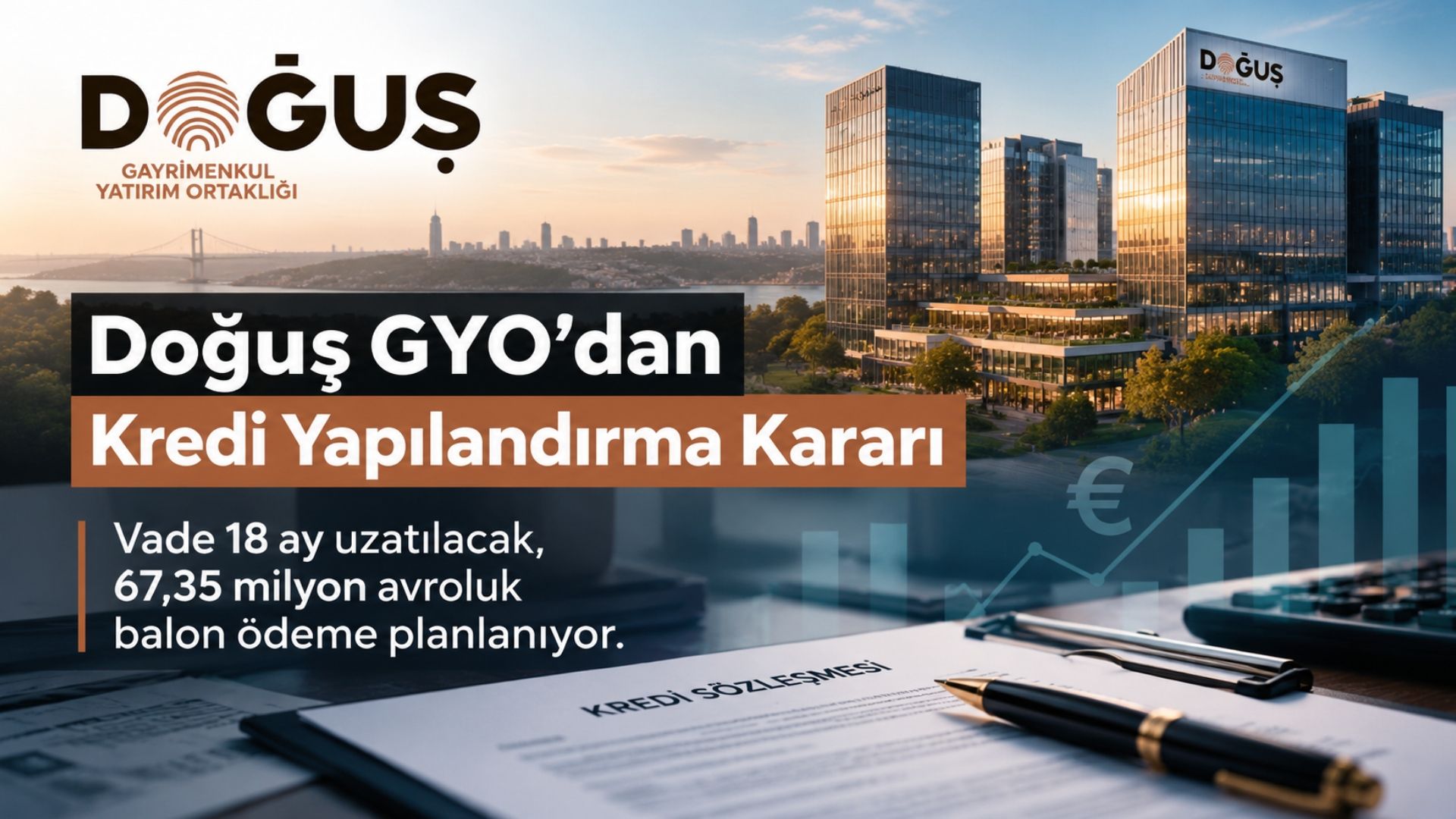 Doğuş GYO'dan Kredi Yapılandırma Kararı: 67,35 Milyon Avroluk Balon Ödeme Planı
